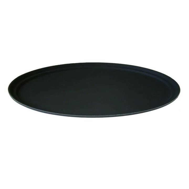 Tray Oval Nonslip Serving Black 68.5cm