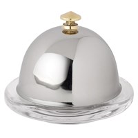 Stainless Steel Round Butter Dish 9cm (3.5'')