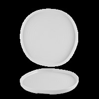 White Organic Walled Plate 10 1/2in