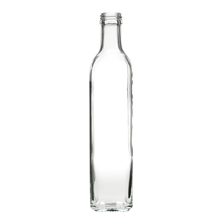Square Oil Bottle & Tapered Pourer 25cl (9oz)