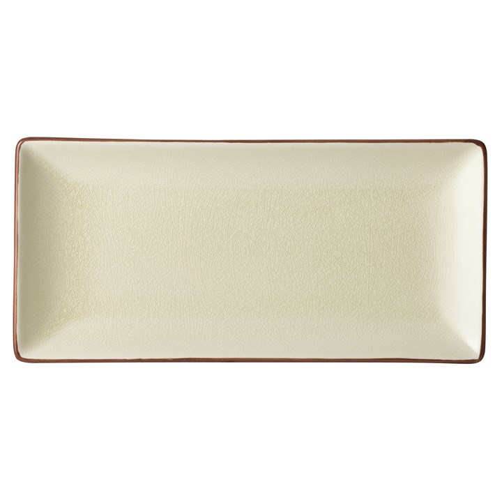 Rectangular Plate Stone Cream  29 x 16.5cm