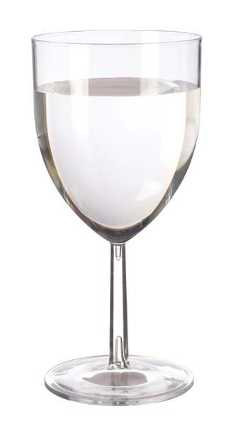 Reusable Plastic Wine Glass Clear 30cl (10oz)