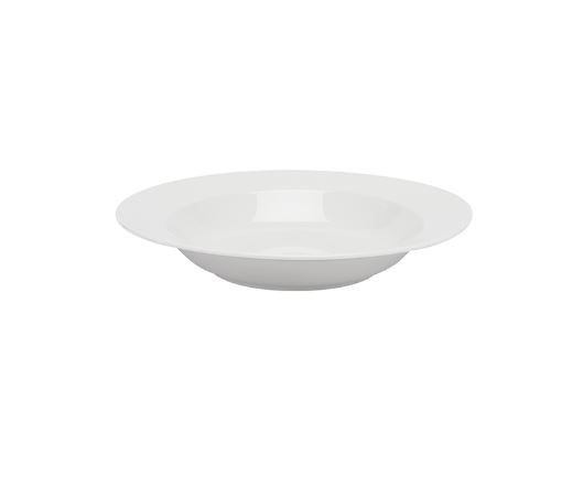 Fine White China Rimmed Pasta/Soup Plate 24cm