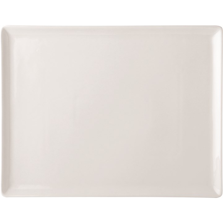 Rectangular Plate China White  31 x 24cm