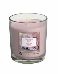 Candle Jar Scented Clear Rose