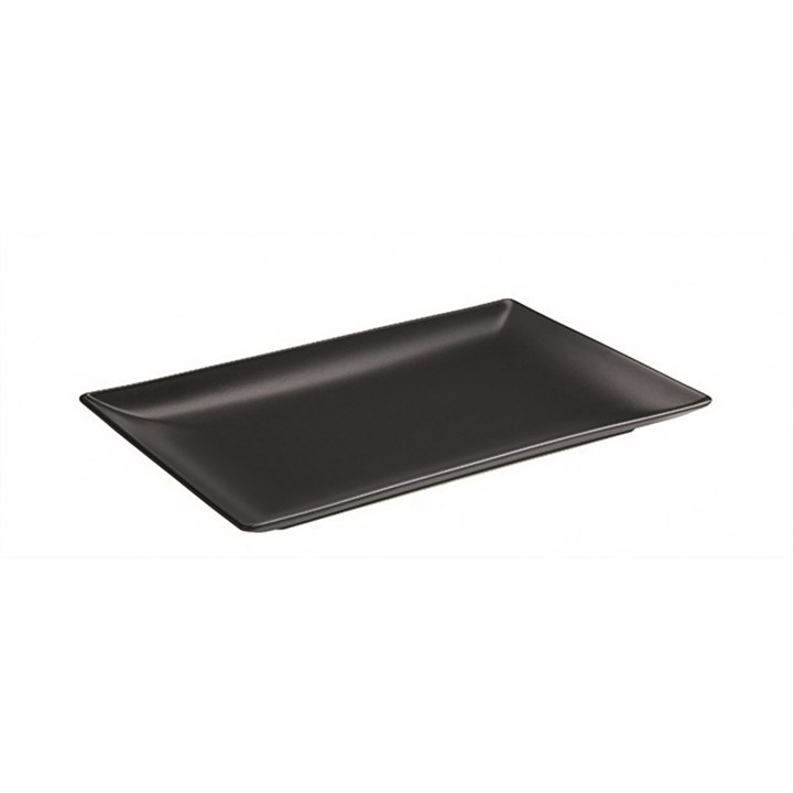 Black Rectangular Plate 25x15cm (9.8x5.9'')