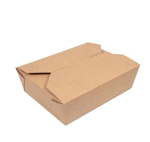 Food Hot Box Brown Kraft Paper 21.7x16x5cm