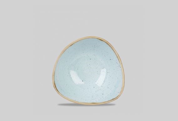Triangular Bowl Stonecast Duck Egg 15.3cm