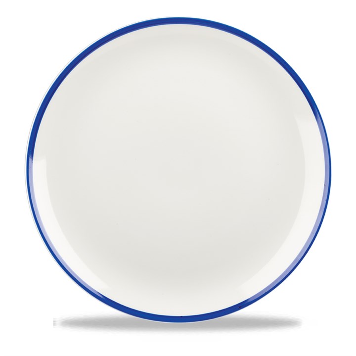 Retro Blue Coupe Plate 28.8cm (11'')
