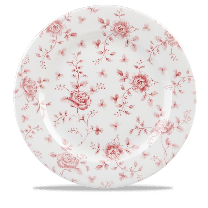 Cranberry Rose Chintz Plate 30.5cm (12'')