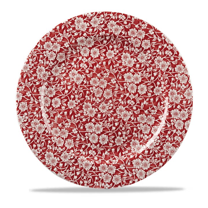 Cranberry Victorian Calico Plate 30.5cm (12'')