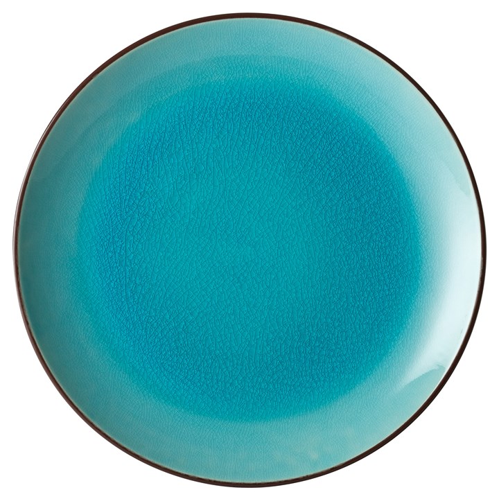 Plate Coupe Soho Aqua 10in 25cm