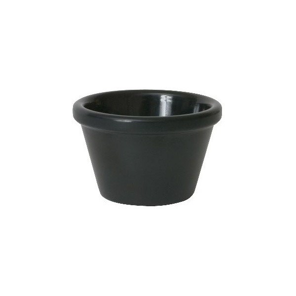 Black Melamine Smooth Ramekin 6cl (2oz)