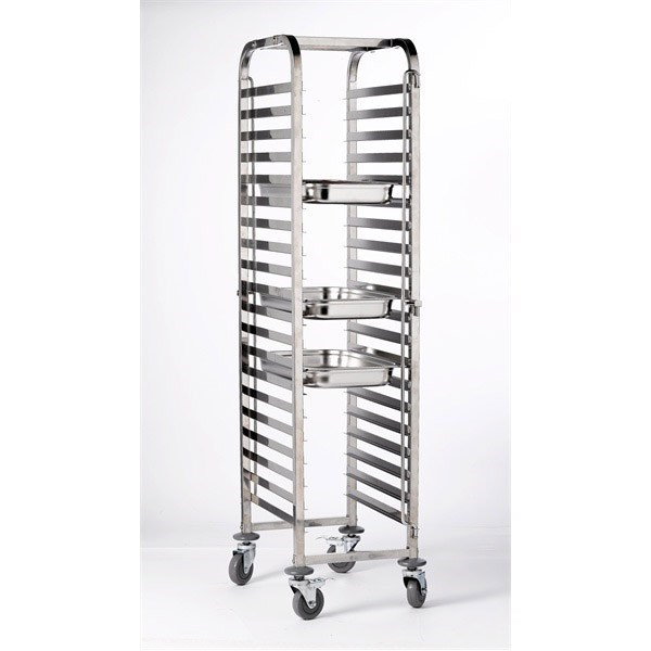 Stainless Steel Gastronorm Trolley With 20 Shelves