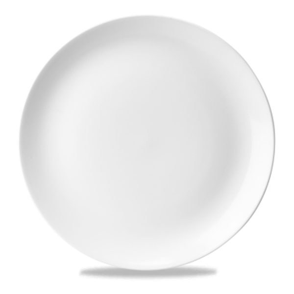 White Evolve Coupe Plate 21.7cm (8.5'')