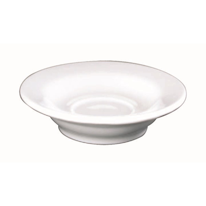 Saucer for Cup 9cl 3oz Bowl Shaped White 11.8cm