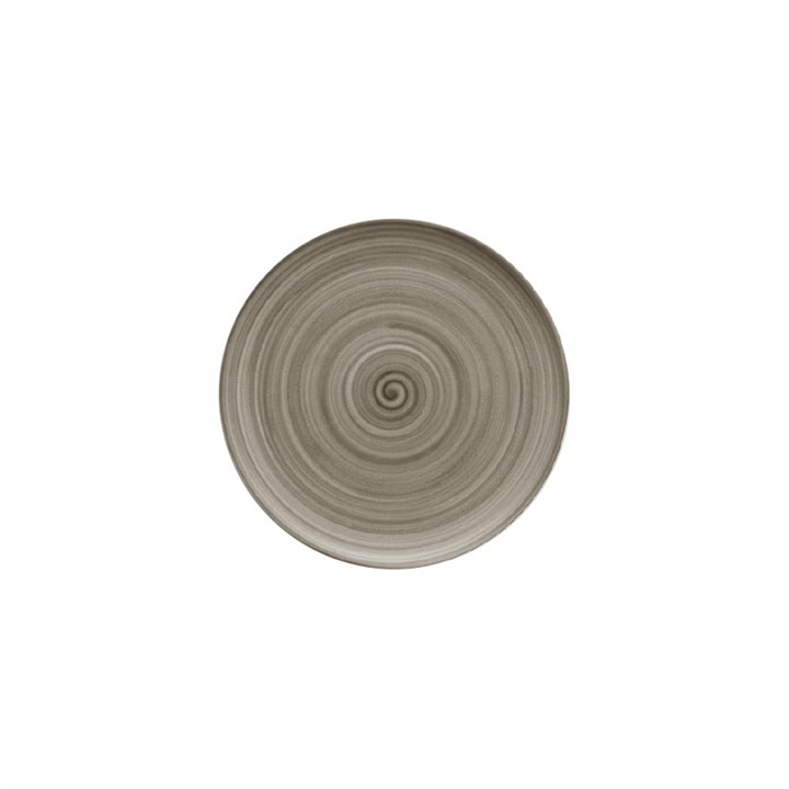 Modern Rustic Wood Flat Coupe Plate 15cm