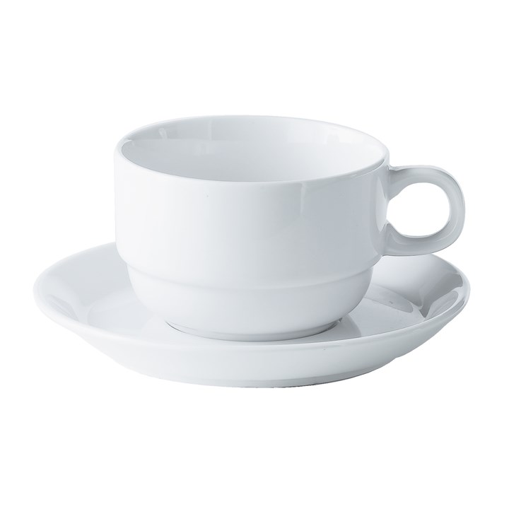 China White Saucer 16cm For Low 30cl Cup