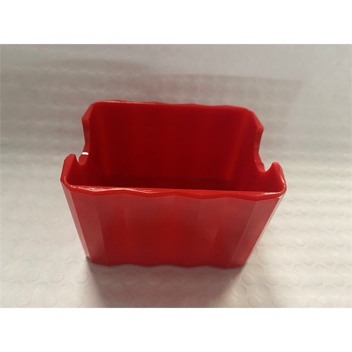 Red Plastic Fluted Sachet Holder