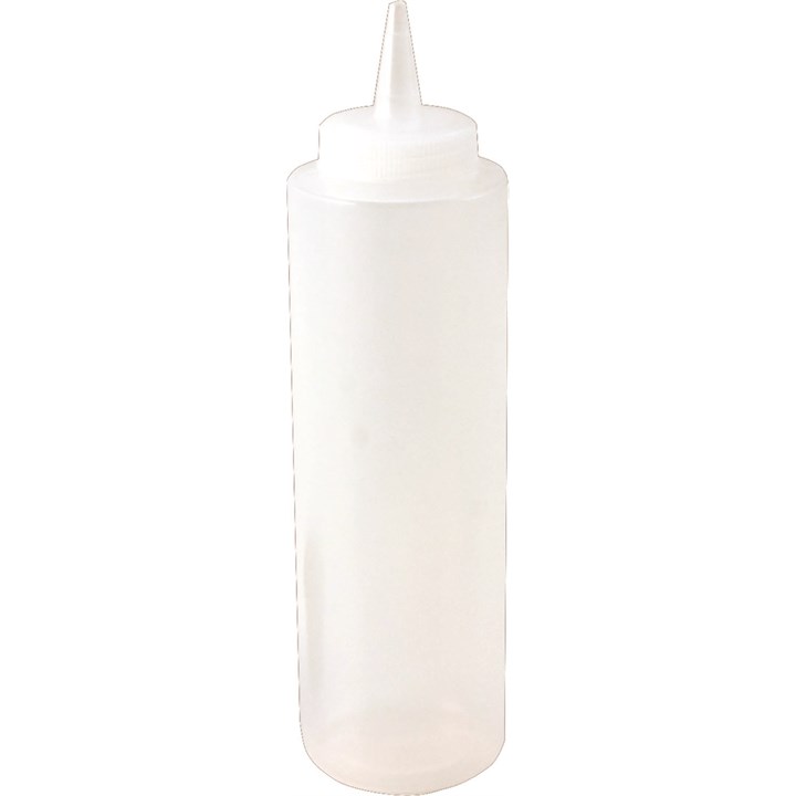 Clear Squeeze Bottle 34cl (12oz)