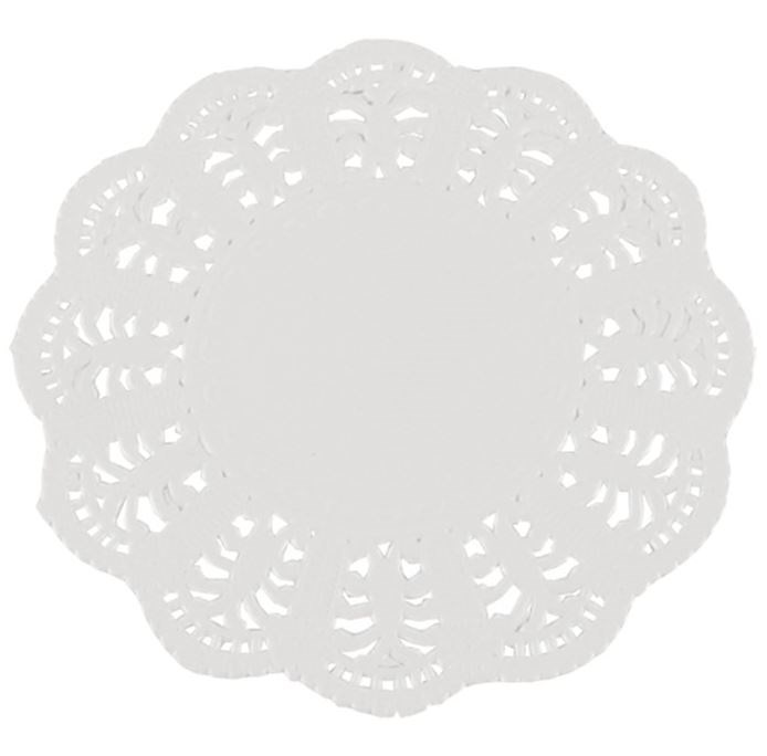 White Round Doyleys 10cm