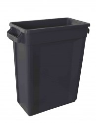Black Recycling Bin 87L