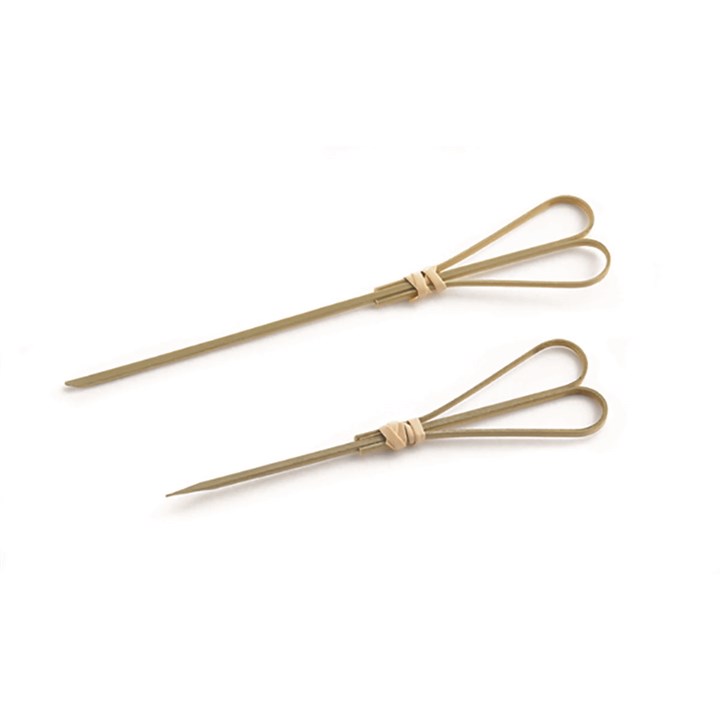 Heart Looped Bamboo Pick 12cm
