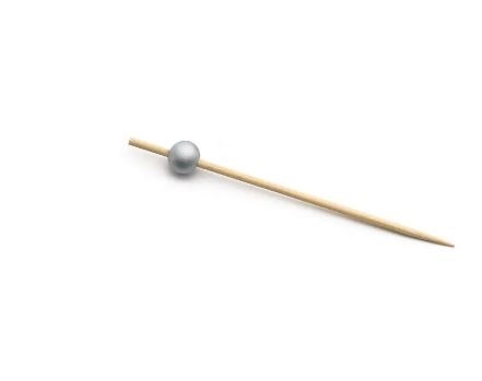 Bamboo Pick with Silver Ball 8.9cm