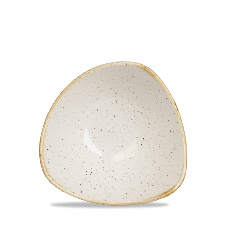 Stonecast Duck Egg White Triangular Bowl 15.3cm