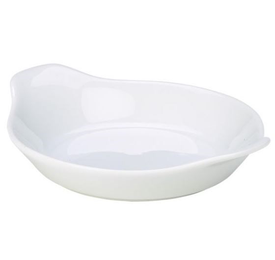 Royal Genware Round Eared Dish 15cm White