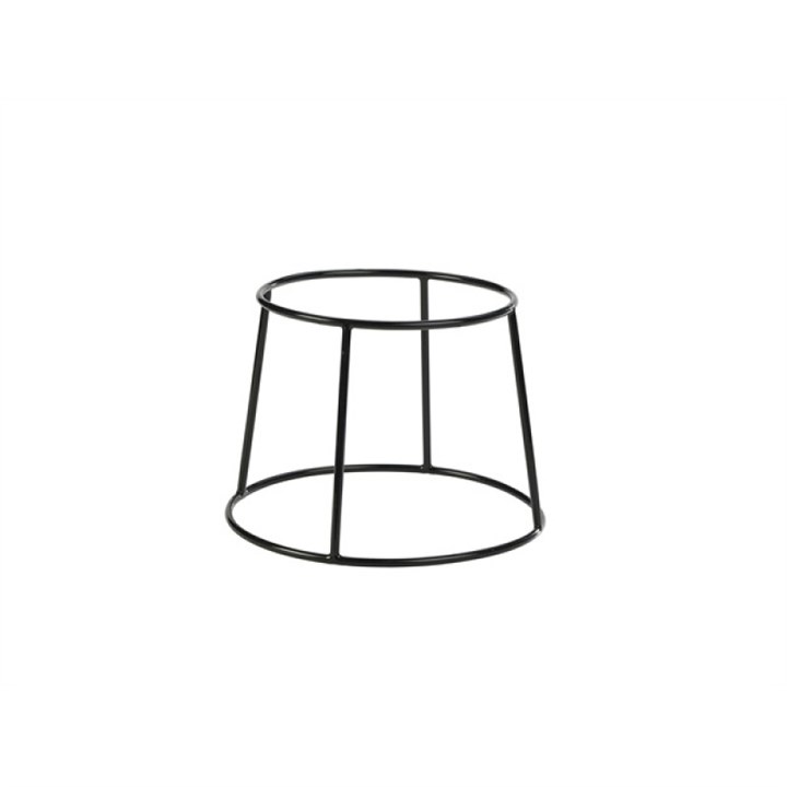 Genware Black Anti-Slip Round Buffet Riser 18cm