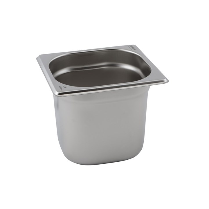 1/6 Stainless Steel Gastronorm Pan 17.6x16x20cm
