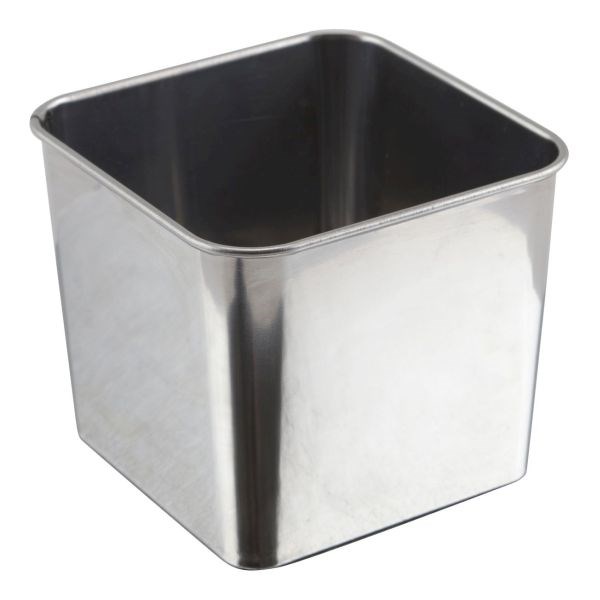 Stainless Steel Square Tub 8x8x6cm