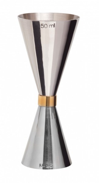 Stainless Steel Mezclar Preciso Jigger 25/50ml