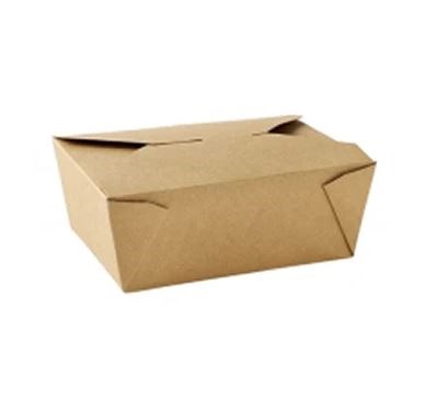 Food Hot Box Brown Kraft Paper 17x13.7x6.4cm