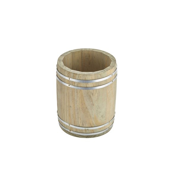 Wooden Barrel Mini 11.5 x 13.5cm