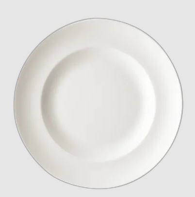 Plate Rimmed Academy White 26.5cm