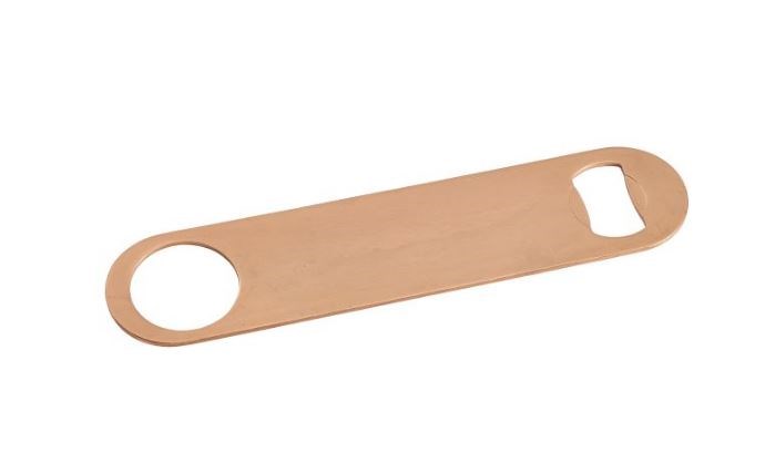 Bartenders Blade Copper Bottle Cap Opener 7in