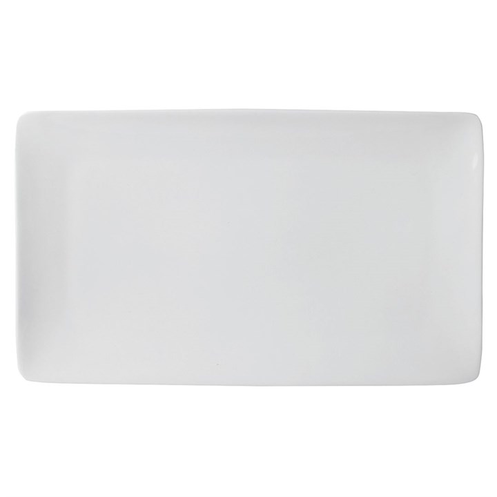 Plate Rectangular White 27x16cm Simply