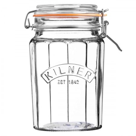 Kilner Faceted Clip Top Jar 0.95L