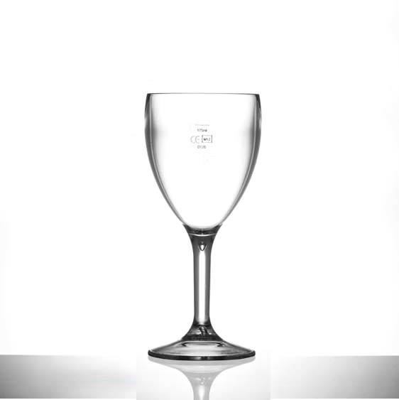 Wine Glass Polycarb Elite Premium CE@175ml 9oz