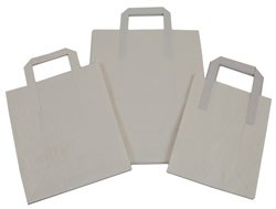 Take Away Bag Paper White Large