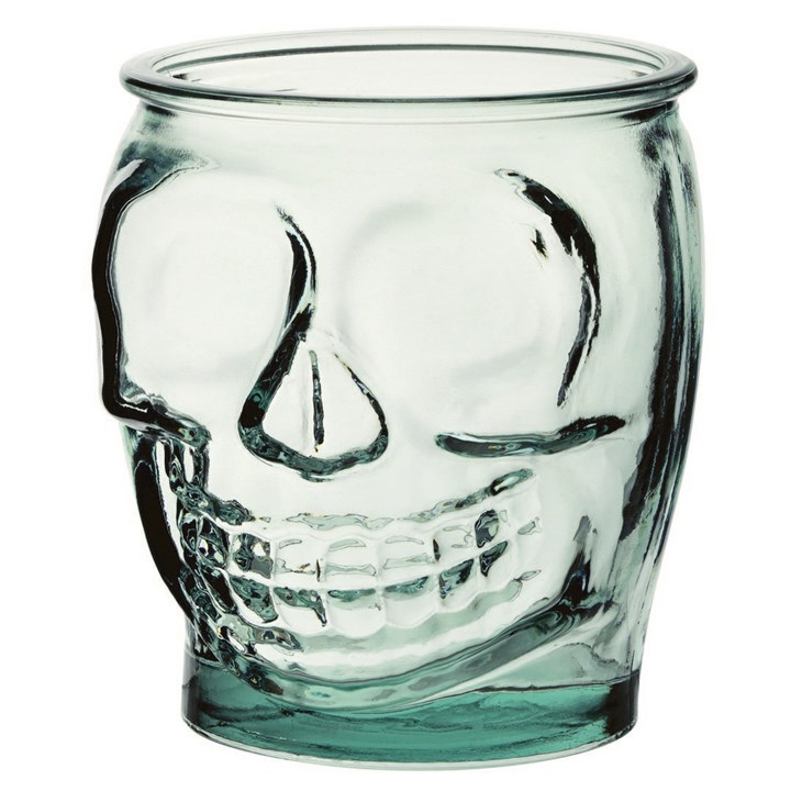 Cocktail Glass Madrid Skull Jar 16oz 47cl