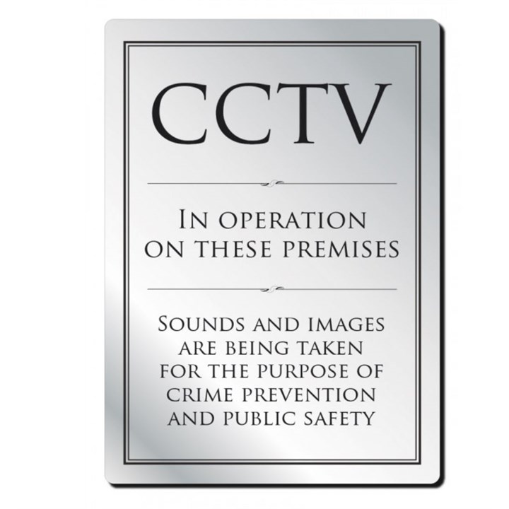 Sign - CCTV In Operation Souns an Images Notice
