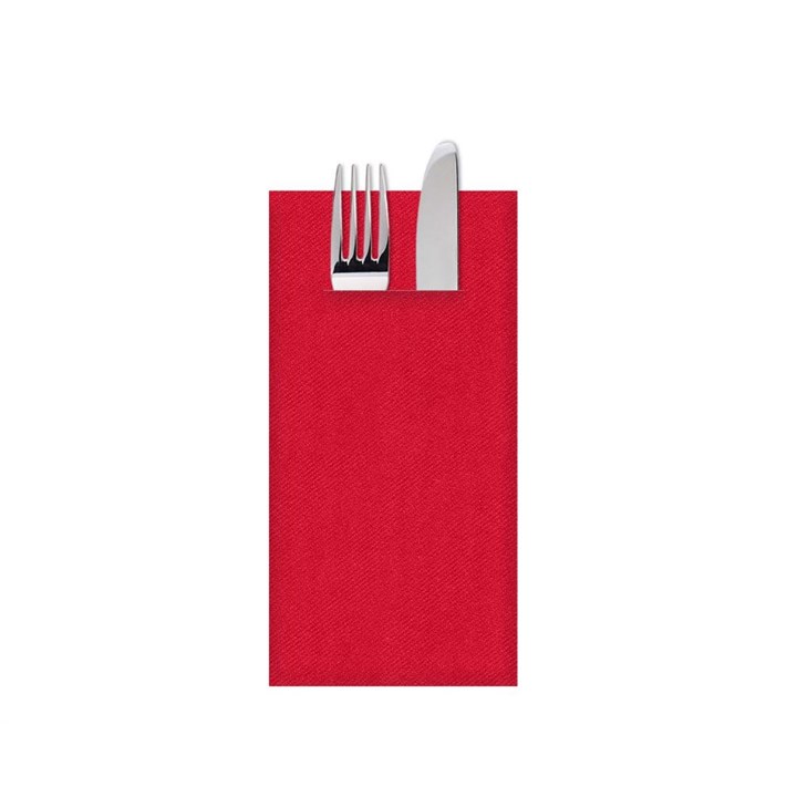 Napkin 40cm Red Airlaid Pop In