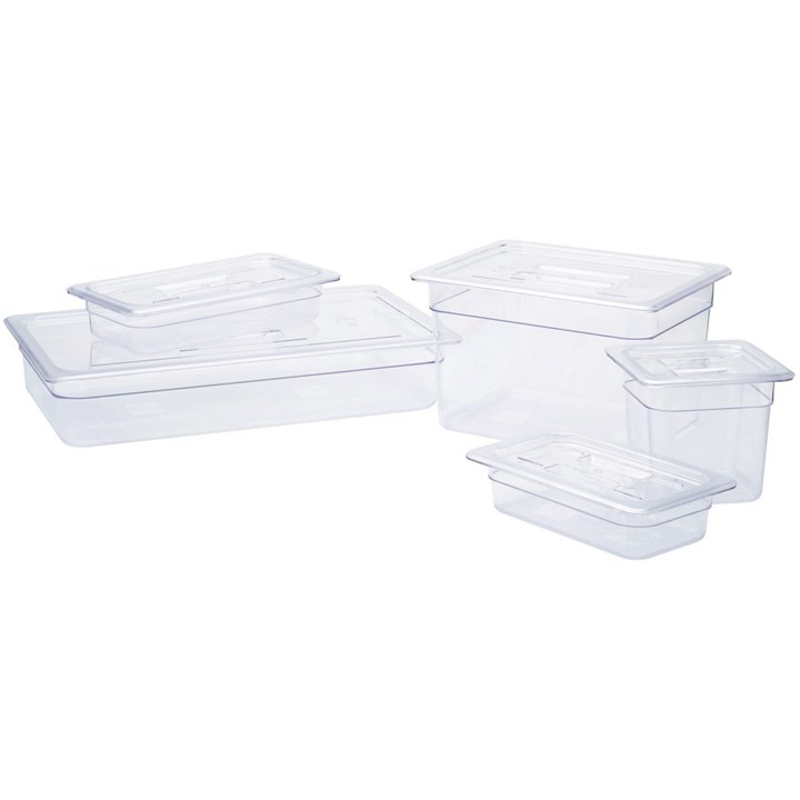 Gastronorm Polycarb 1/1GN Pan10cm Clear