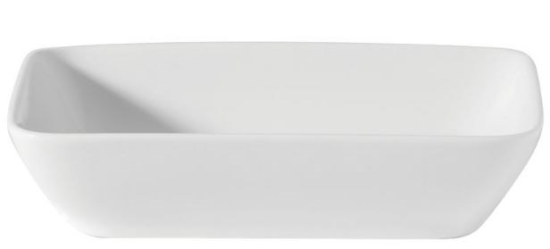 Rectangular Dish White China 13 x 9.5cm