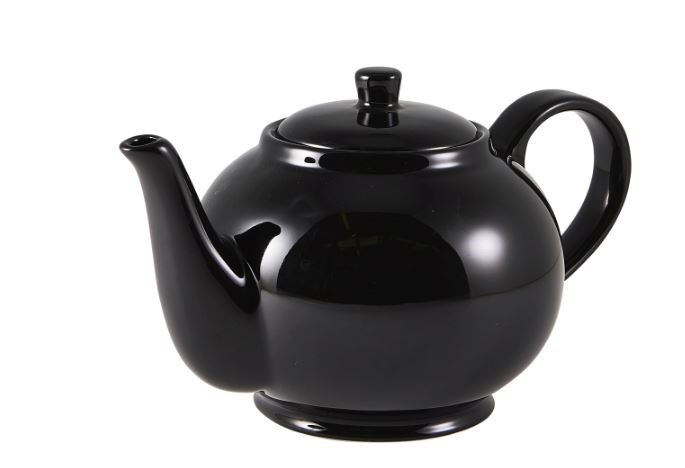 Teapot Porcelain Classic Black 45cl