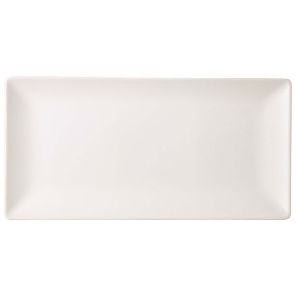 Rectangular Coupe Plate Stoneware White30x20cm