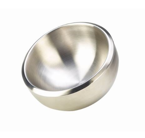 Bowl Double Walled Dual Angle Steel 24cm